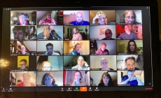 Schermafbeelding van digitale meeting opbouwwerkers